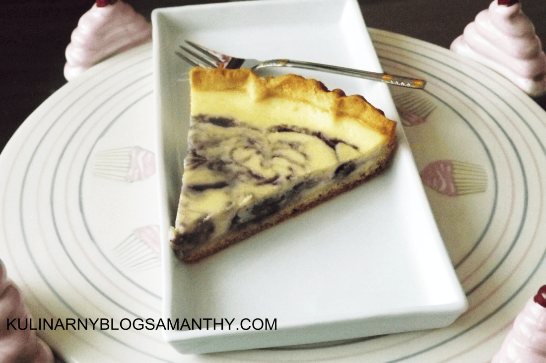 tarta z ricottą i borówkami