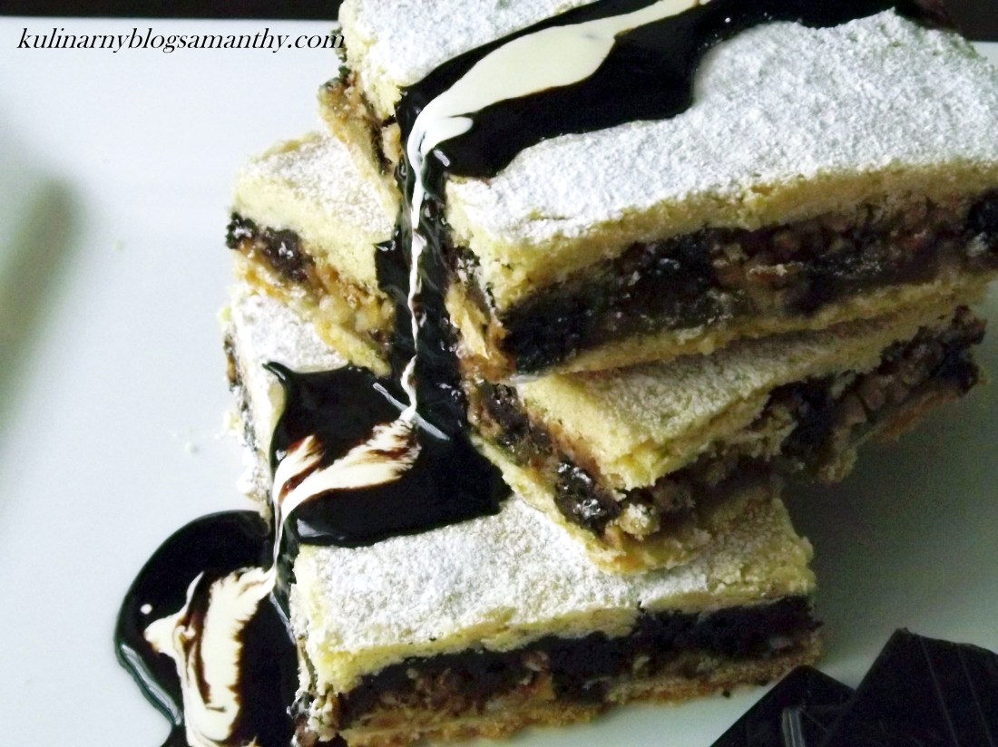 Tarta z czekoladą i orzechami