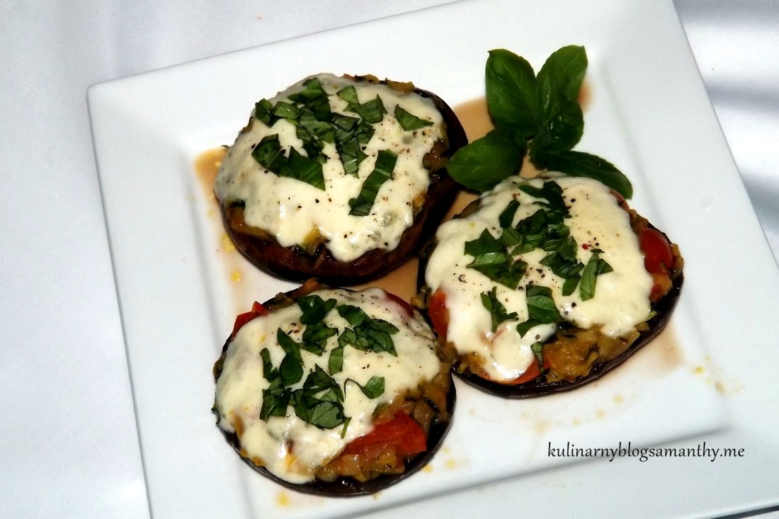 Pieczarki faszerowane z mozzarellą