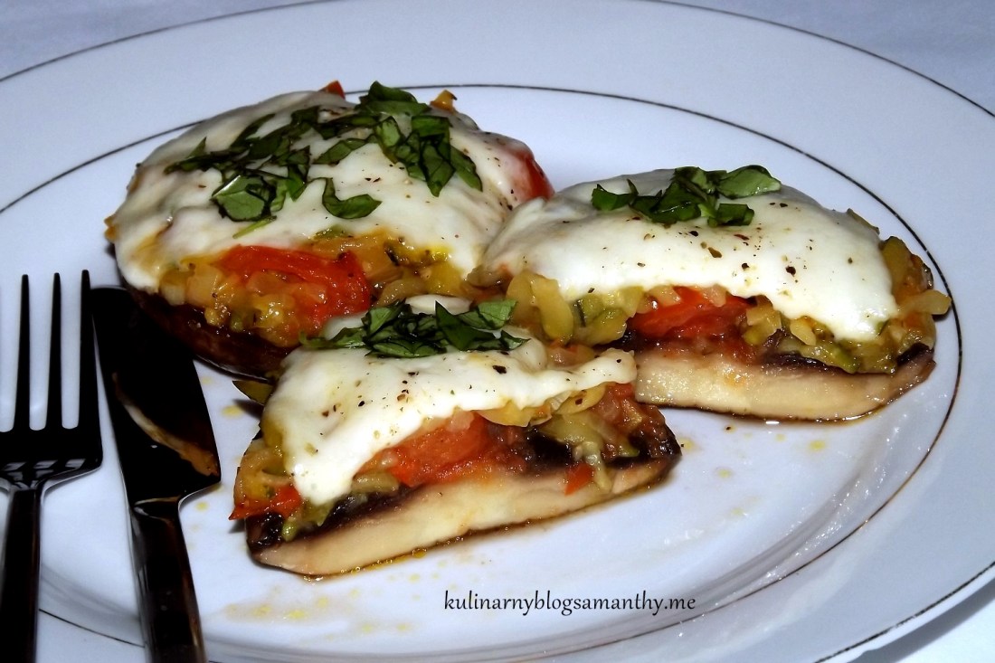 Pieczarki faszerowane z mozzarellą