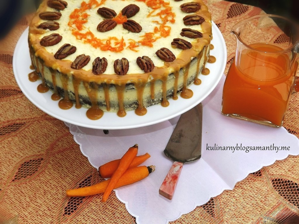 Tort marchewkowy z orzechami w&nbsp;toffi