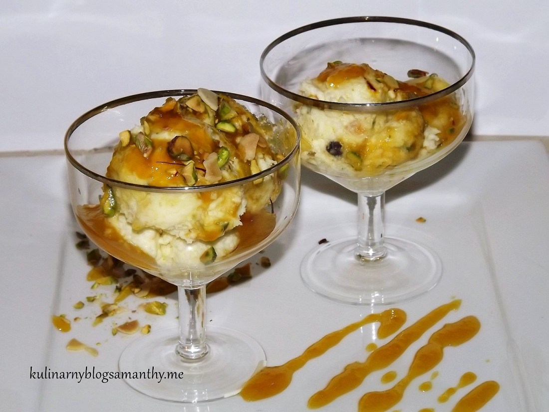 Kulfi z pistacjami i szafranem