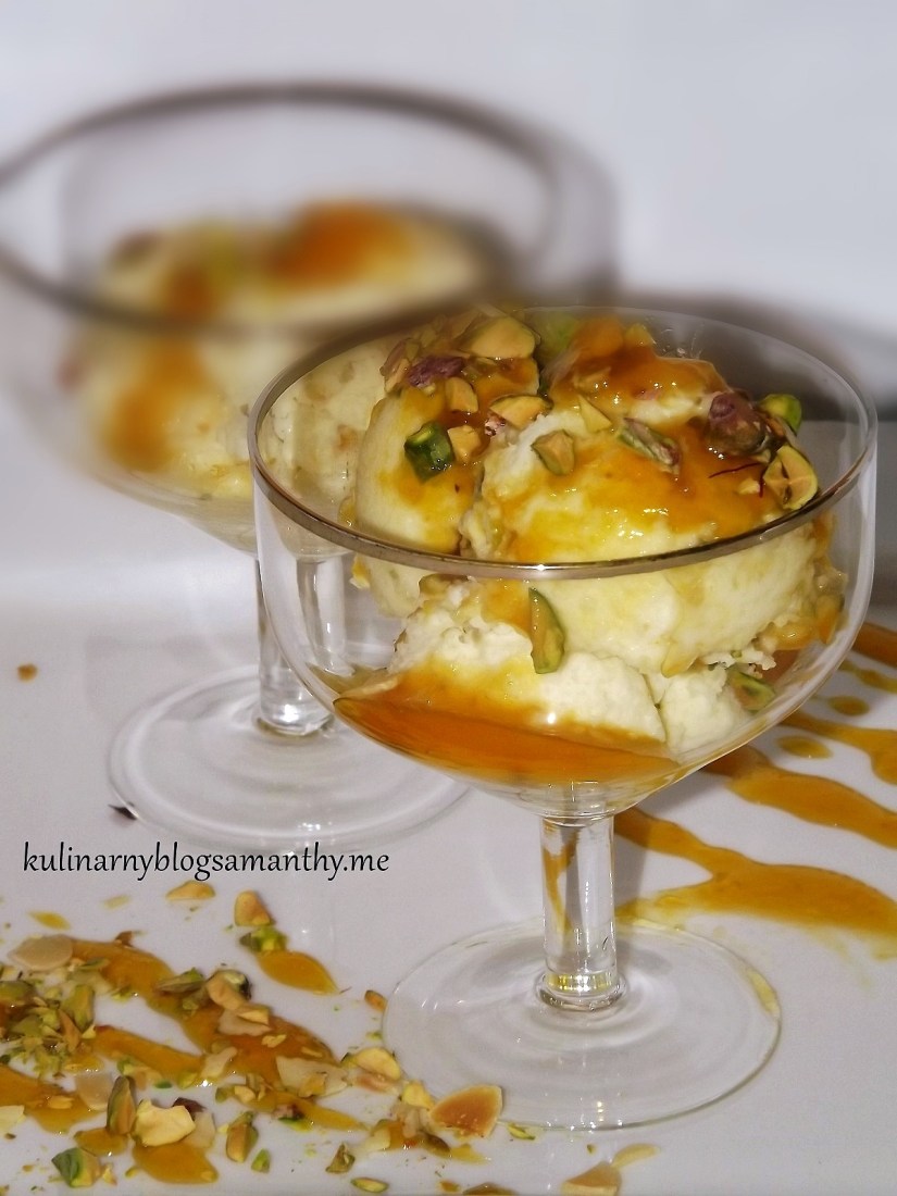 Kulfi z pistacjami i szafranem