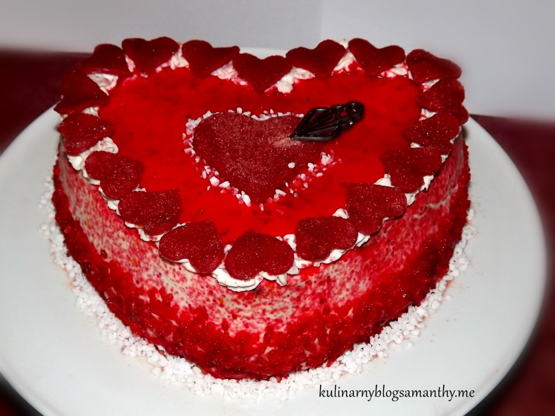 Walentynkowe serce red velvet Walentynkowe serce red velvet