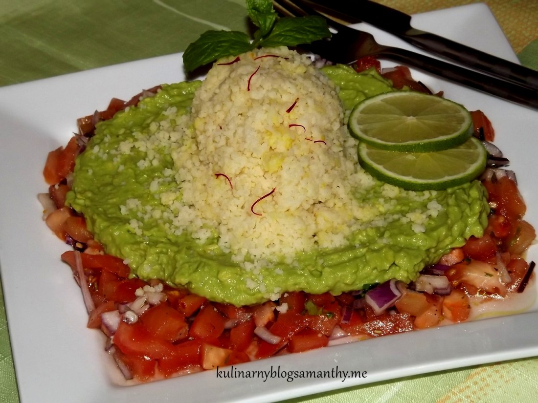 Sałatka z kuskusem w guacamole