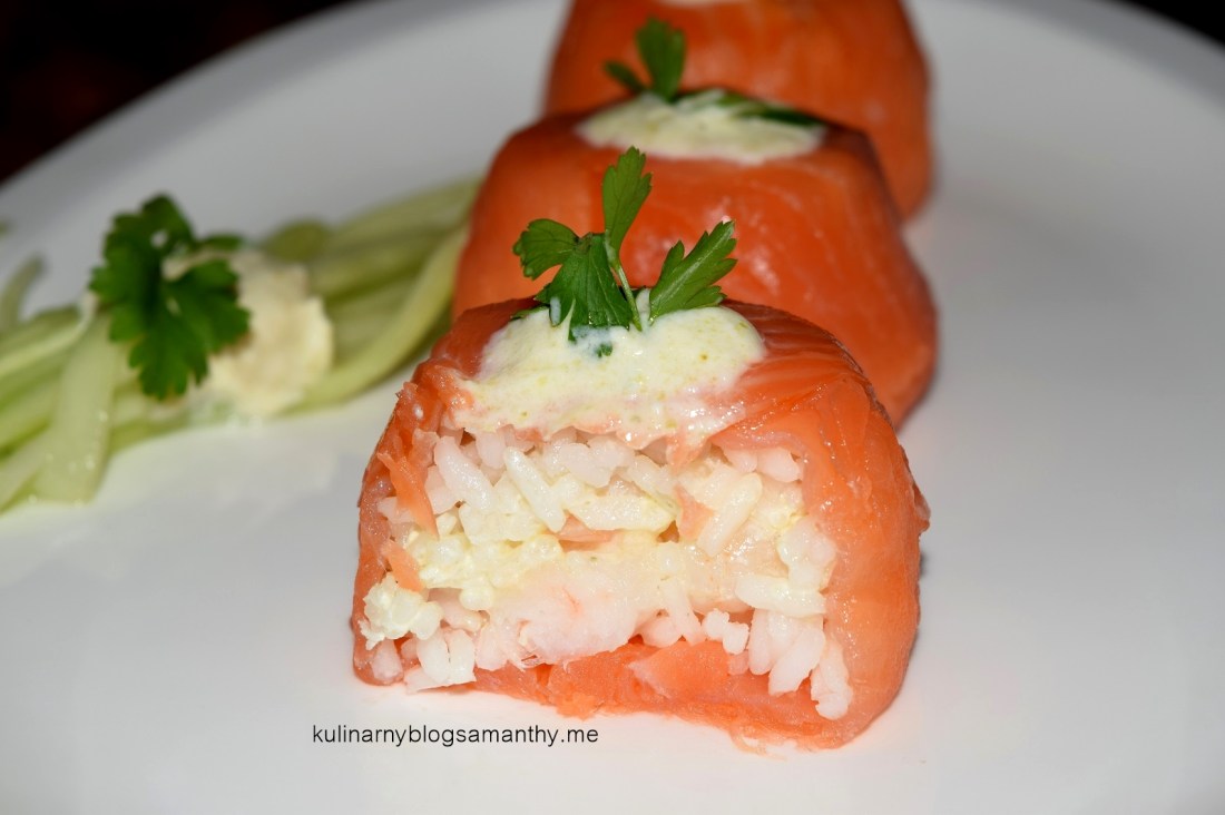 Sushi z łososia
