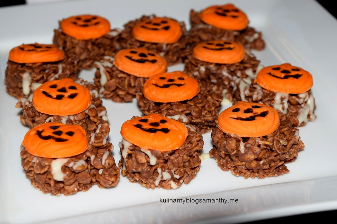 Ciasteczka kukurydziane na Holloween