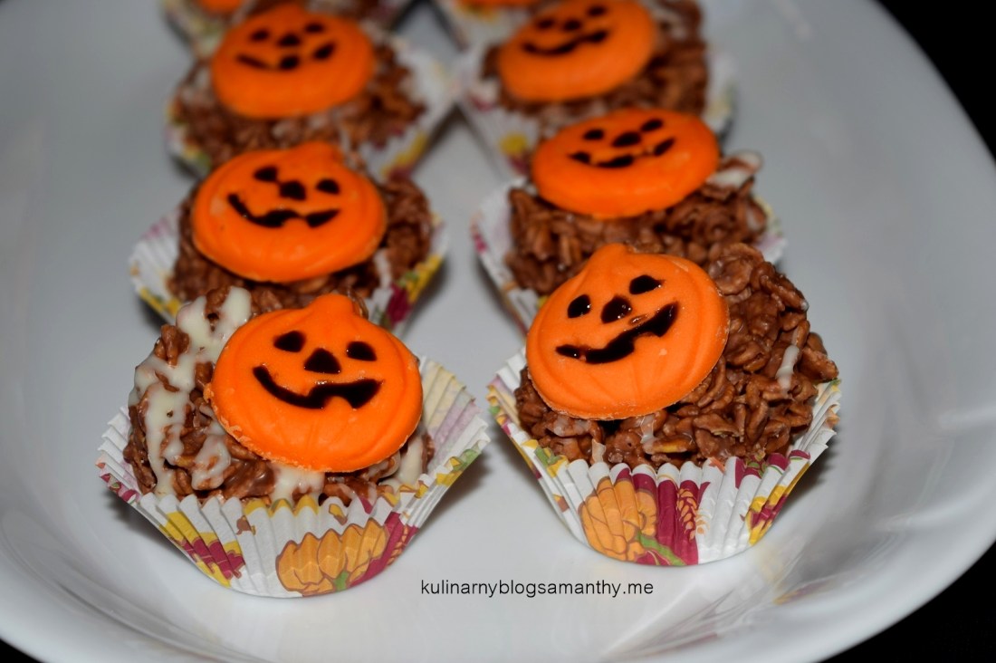 Ciasteczka kukurydziane na Halloween