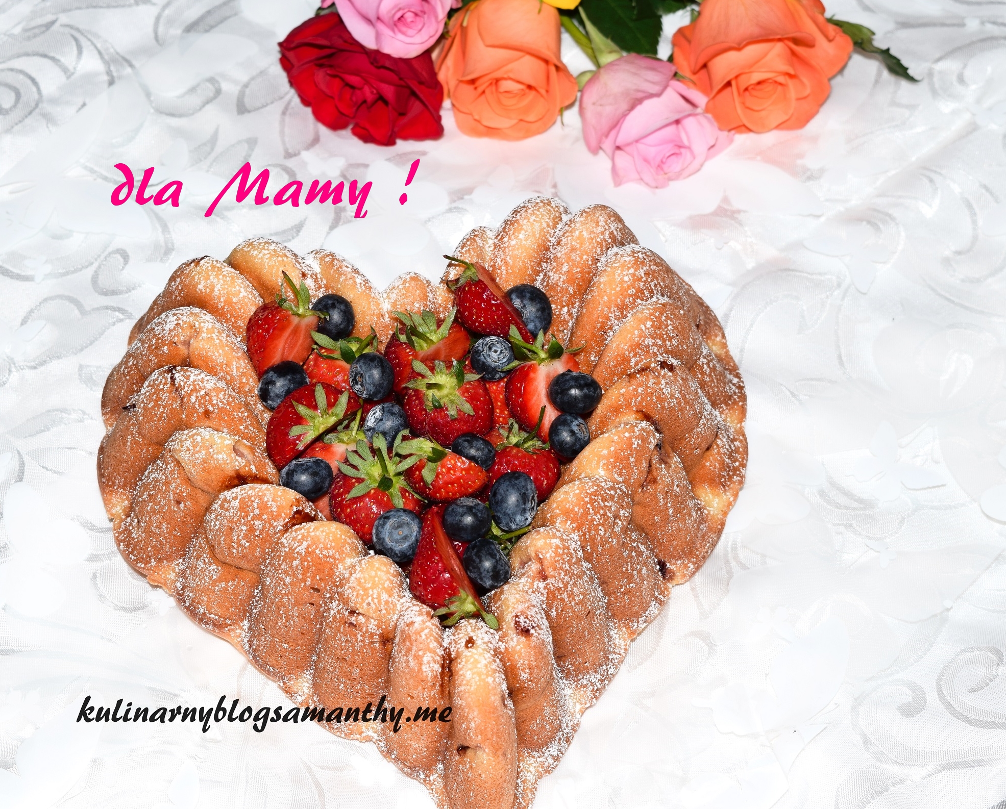 Serce truskawkowe dla Mamy