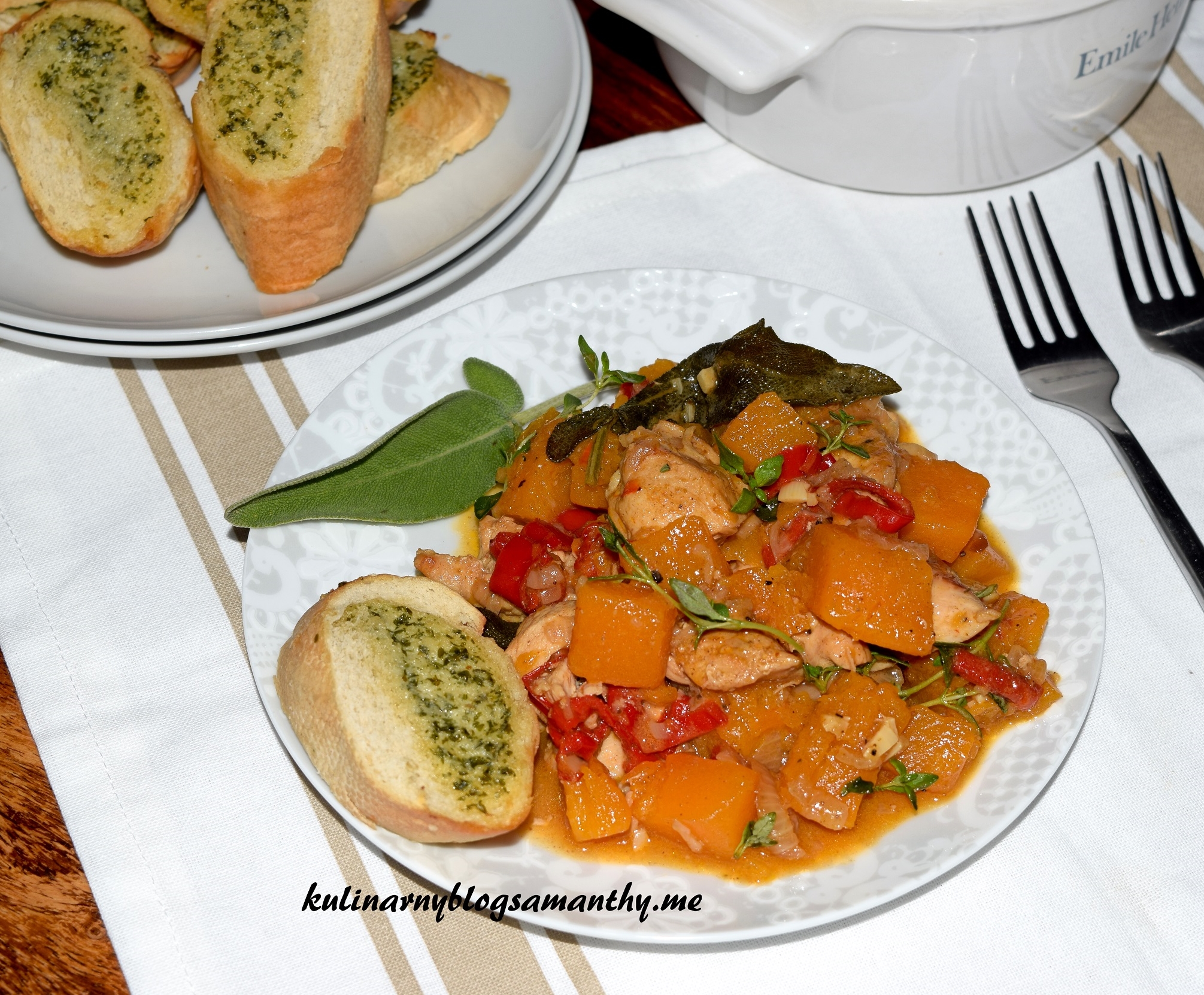 Dynia z kurczakiem w curry