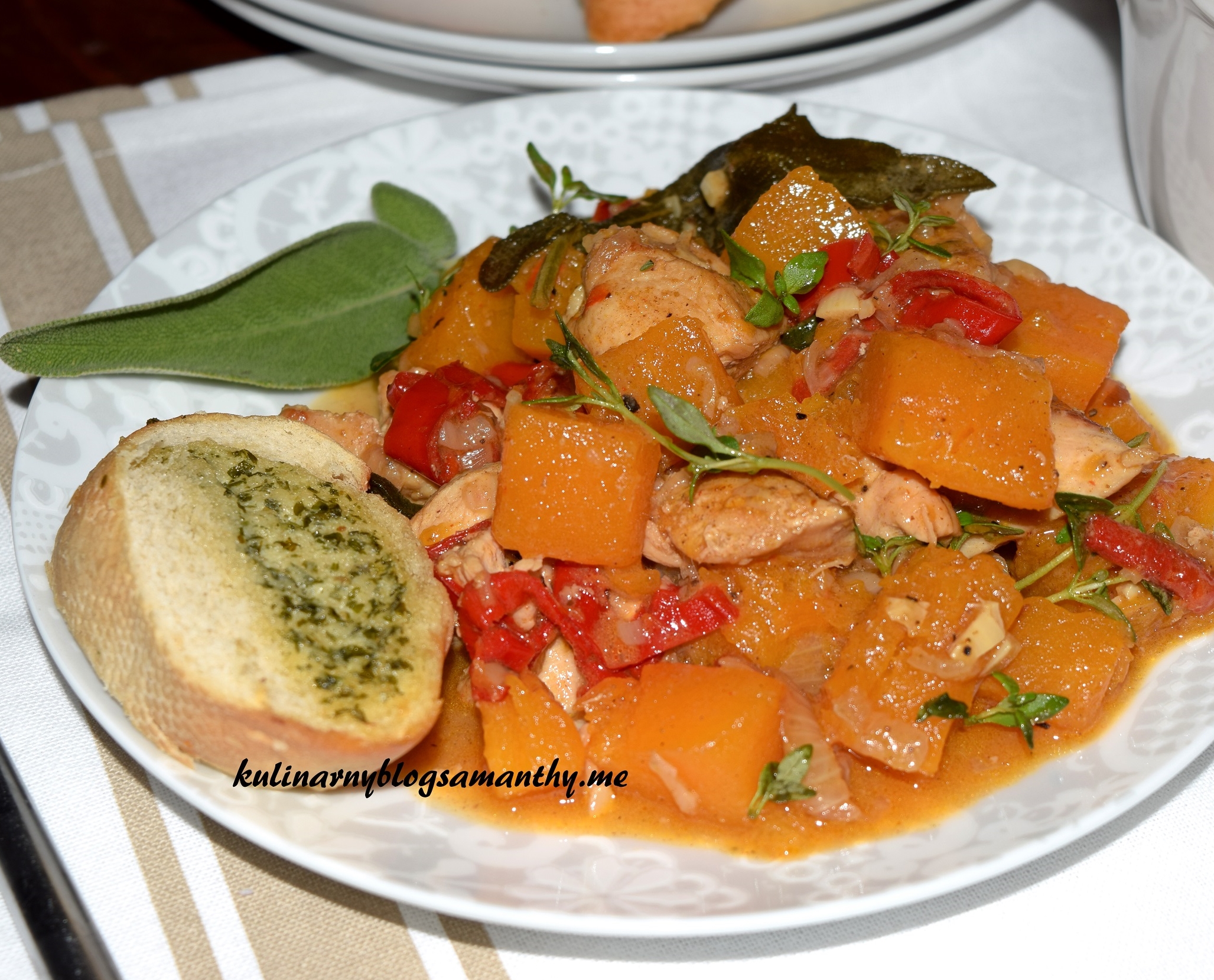 Dynia z kurczakiem w curry