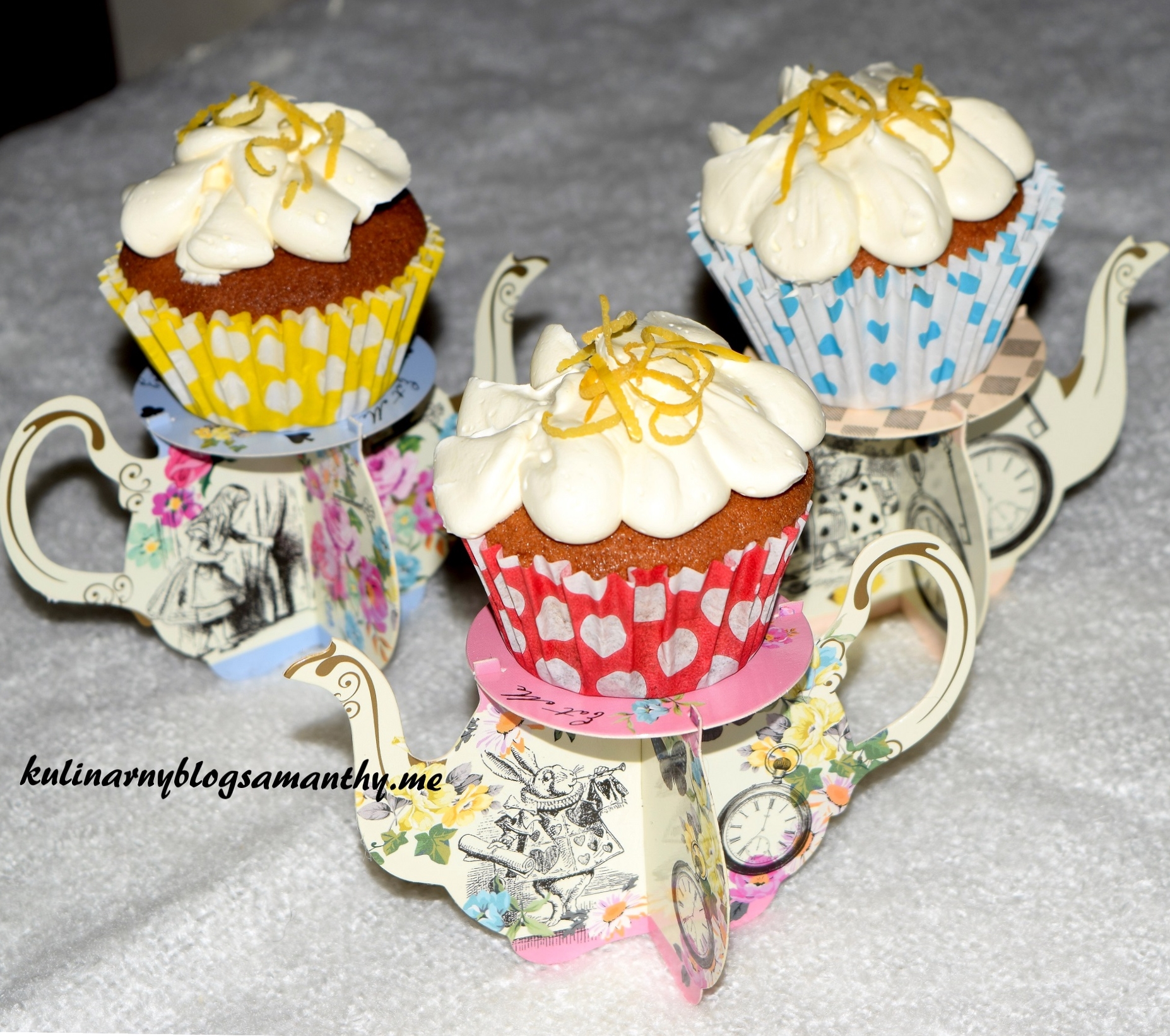 Muffinki Earl Grey z lemon curd