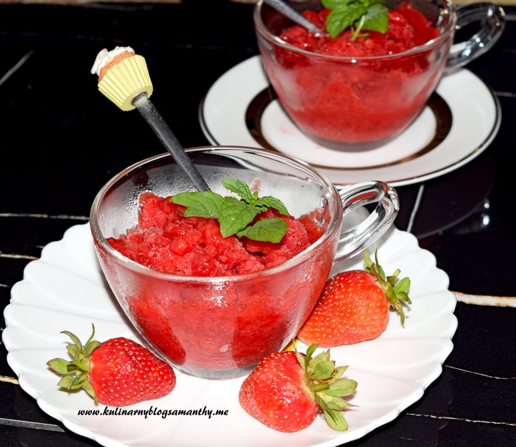 Granita truskawkowa z&nbsp;miętą