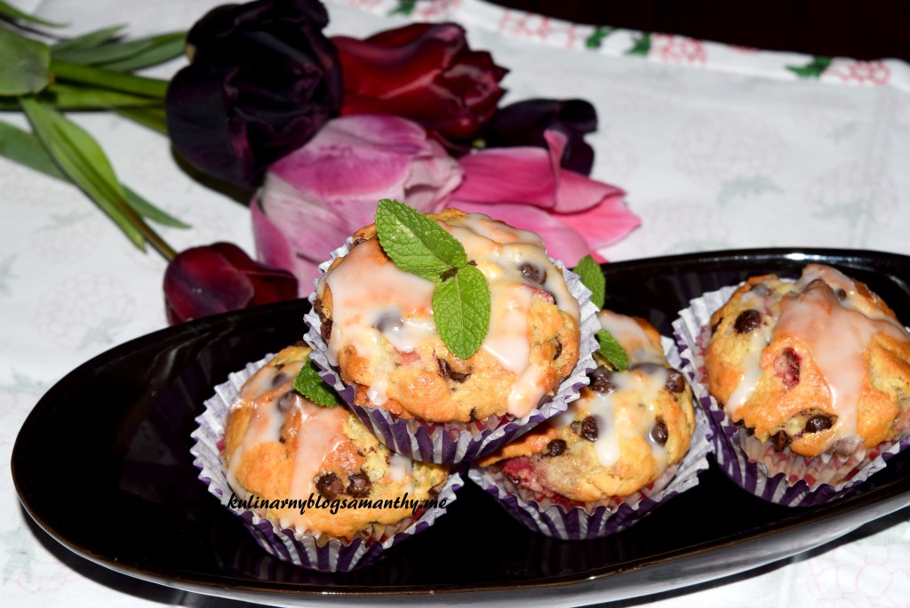Muffiny owocowe z&nbsp;czekoladą