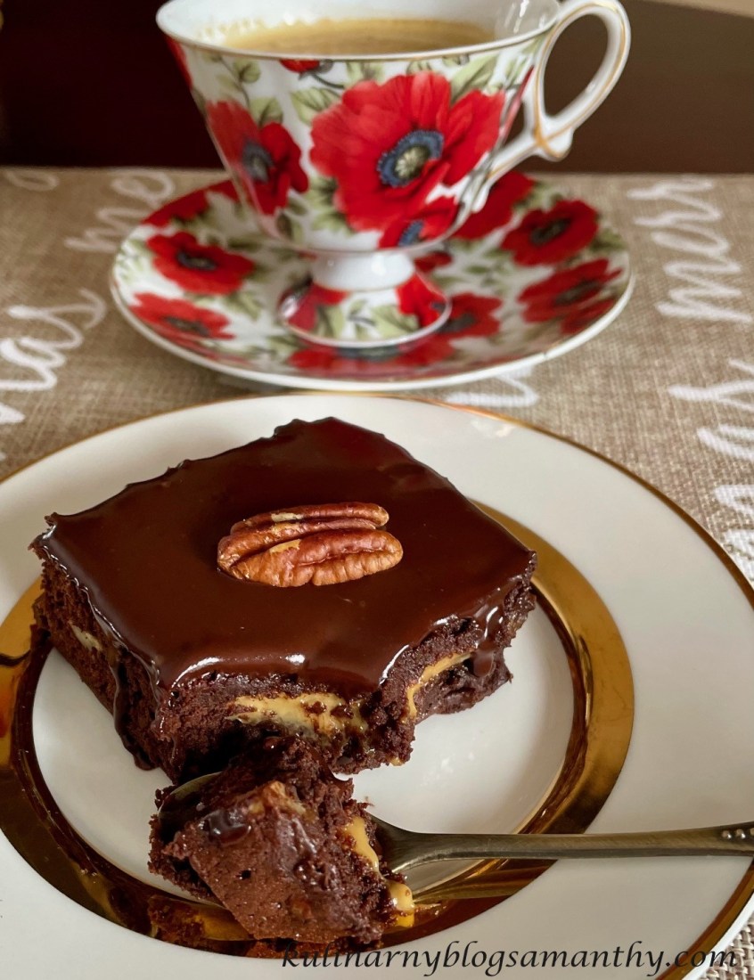 Najlepsze brownie z karmelem i orzechami