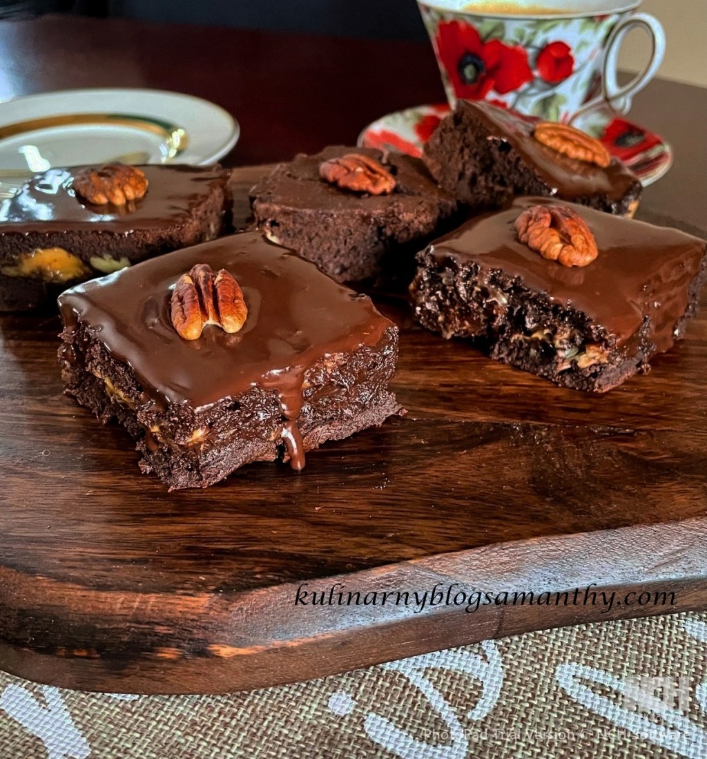 Najlepsze brownie z karmelem i orzechami