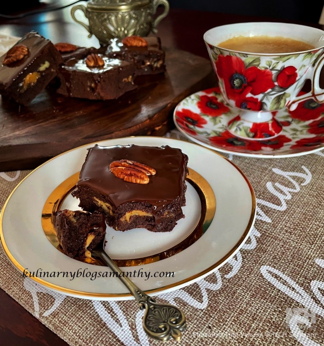 Najlepsze brownie z karmelem i orzechami